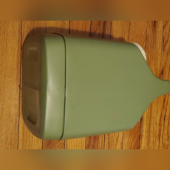 Vintage Thermos Hot & Cold Cooler Avocado Green Double Container  Picnic Camping - Picture 8 of 11